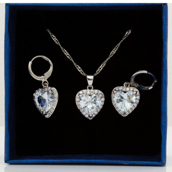 Austrian Crystal Necklace and Earring Set - Picture 1 of 6
